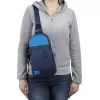 Umhängetasche Rivacase Dijon 25,6 cm (10,1 Zoll) Blau Tragegriff Schultergurt