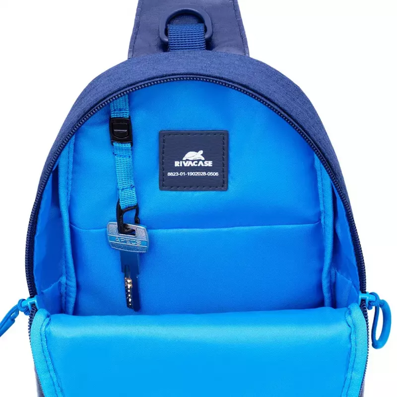 Umhängetasche Rivacase Dijon 25,6 cm (10,1 Zoll) Blau Tragegriff Schultergurt