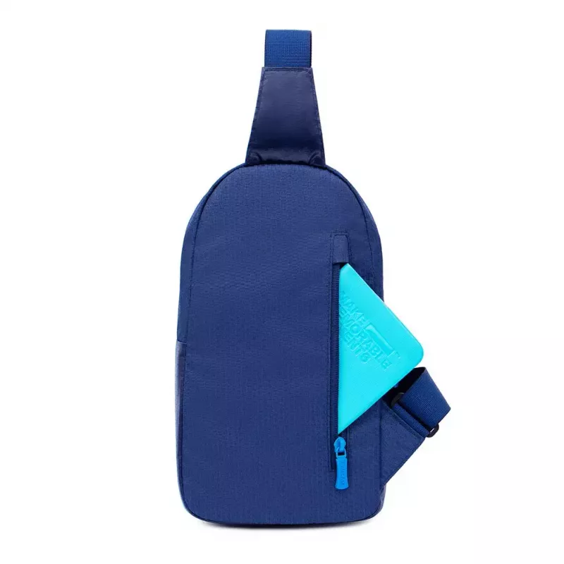 Umhängetasche Rivacase Dijon 25,6 cm (10,1 Zoll) Blau Tragegriff Schultergurt