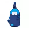 Umhängetasche Rivacase Dijon 25,6 cm (10,1 Zoll) Blau Tragegriff Schultergurt