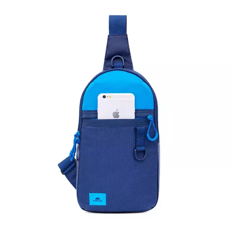 Umhängetasche Rivacase Dijon 25,6 cm (10,1 Zoll) Blau Tragegriff Schultergurt