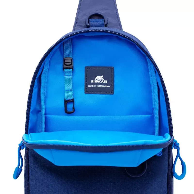 Umhängetasche Rivacase Dijon 25,6 cm (10,1 Zoll) Blau Tragegriff Schultergurt