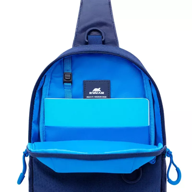 Umhängetasche Rivacase Dijon 25,6 cm (10,1 Zoll) Blau Tragegriff Schultergurt