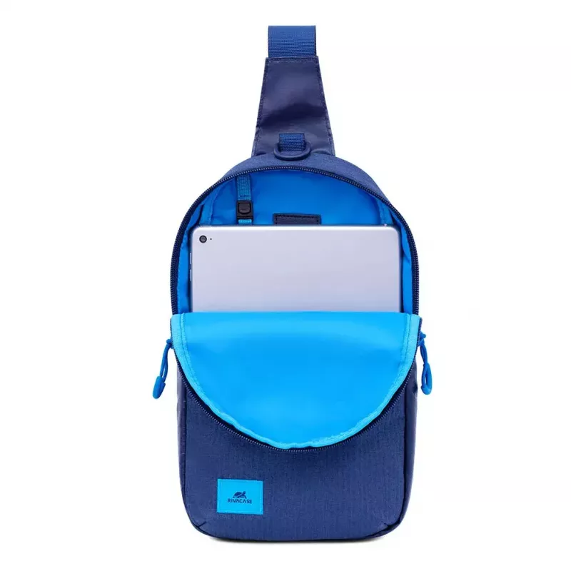 Umhängetasche Rivacase Dijon 25,6 cm (10,1 Zoll) Blau Tragegriff Schultergurt
