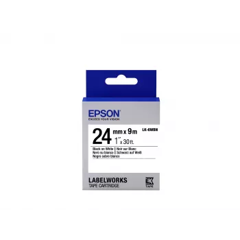 Epson Label Cartridge Standard LK-6WBN Schwarz/Weiß 24mm (9m)