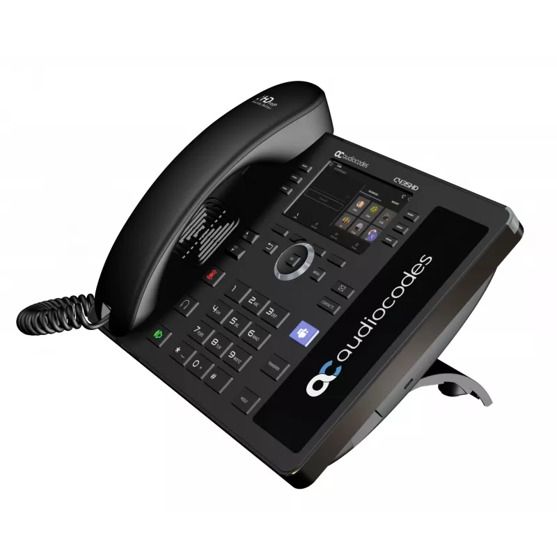 AudioCodes Teams C435HD-R IP-Telefon PoE GbE schwarz, IP-Telefon, Schwarz, Kabelgebundenes Handgerät, Android, SIP info, Tasten