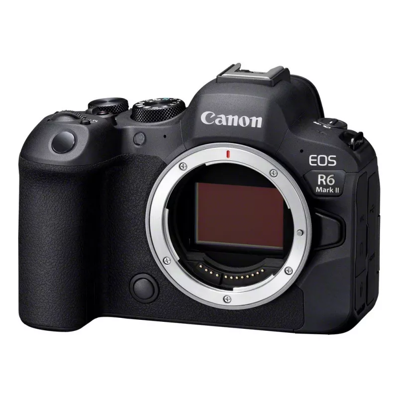 Spiegellose Kamera Canon EOS R6 Mark II (MILC Gehäuse) – 24,2 MP, CMOS, 4K-Video, 3 Zoll Touchscreen, Wi‑Fi, 1/8000 s Verschluss, 0,588 kg, schwarz