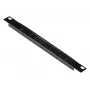 Kabelmanagement-Panel EQUIP EZMB-10-B, Metall, schwarz, 1HE Zubehör