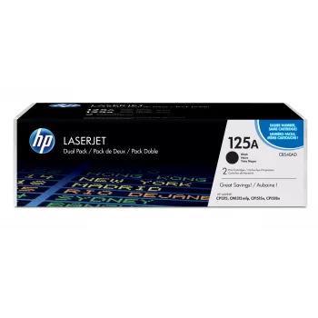 HP 125A 2er-Pack Schwarz Original LaserJet Tonerkartuschen, 2200 Seiten, Schwarz, 2 Stk.