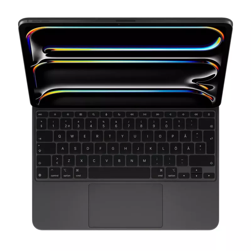 Apple Magic Tastatur für iPad Pro 13 Zoll M4 Schwedisch Schwarz Kabellos QWERTY