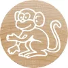 Colop Stempel Colop 165224 Rund Gummi Holz 3 cm
