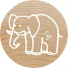 Colop Stempel Colop 165224 Rund Gummi Holz 3 cm