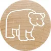 Colop Stempel Colop 165224 Rund Gummi Holz 3 cm