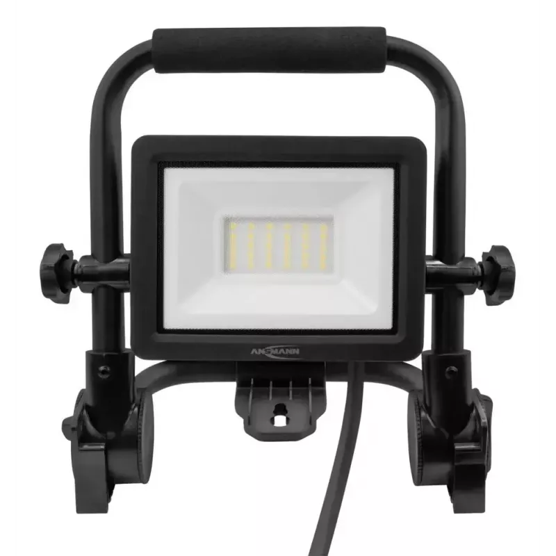 Flut-Arbeitsleuchte ANSMANN FL20W-AC 20 W LED, 2200 lm, 230 V, Abstrahlwinkel 110°, Kabel 1,8 m, schwarz