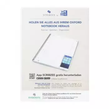 Schreibblock Oxford 100050356 A4 80 Blatt Gelb