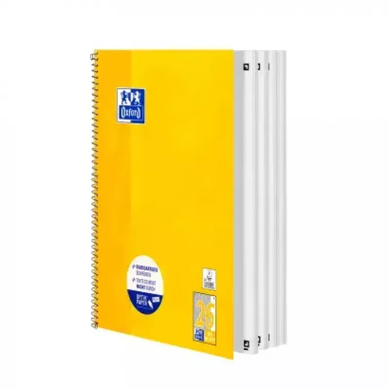 Schreibblock Oxford 100050356 A4 80 Blatt Gelb