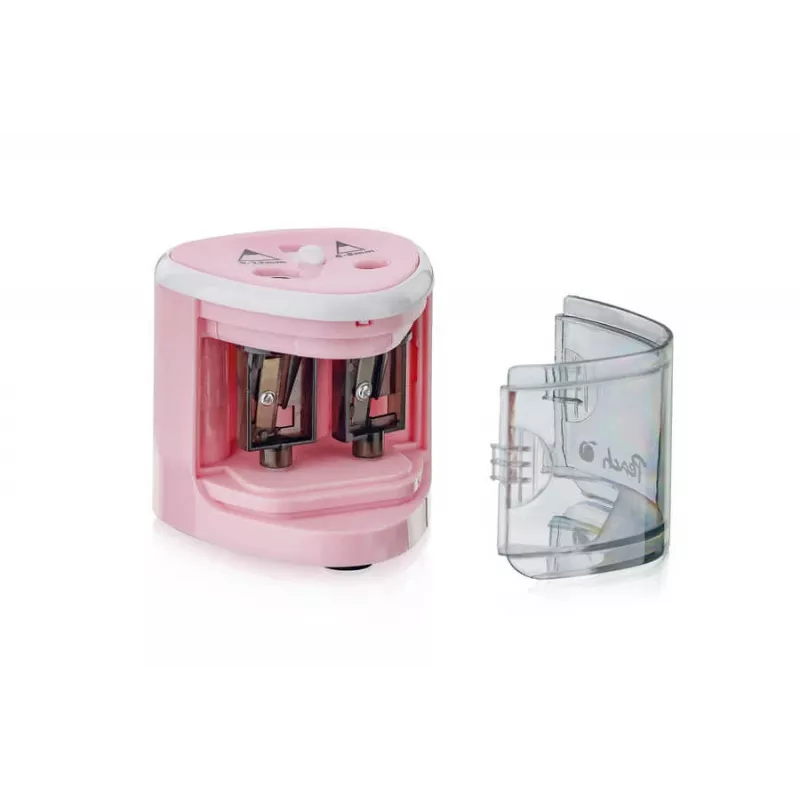 Peach PO102 Elektrischer Anspitzer Rose, Weiß