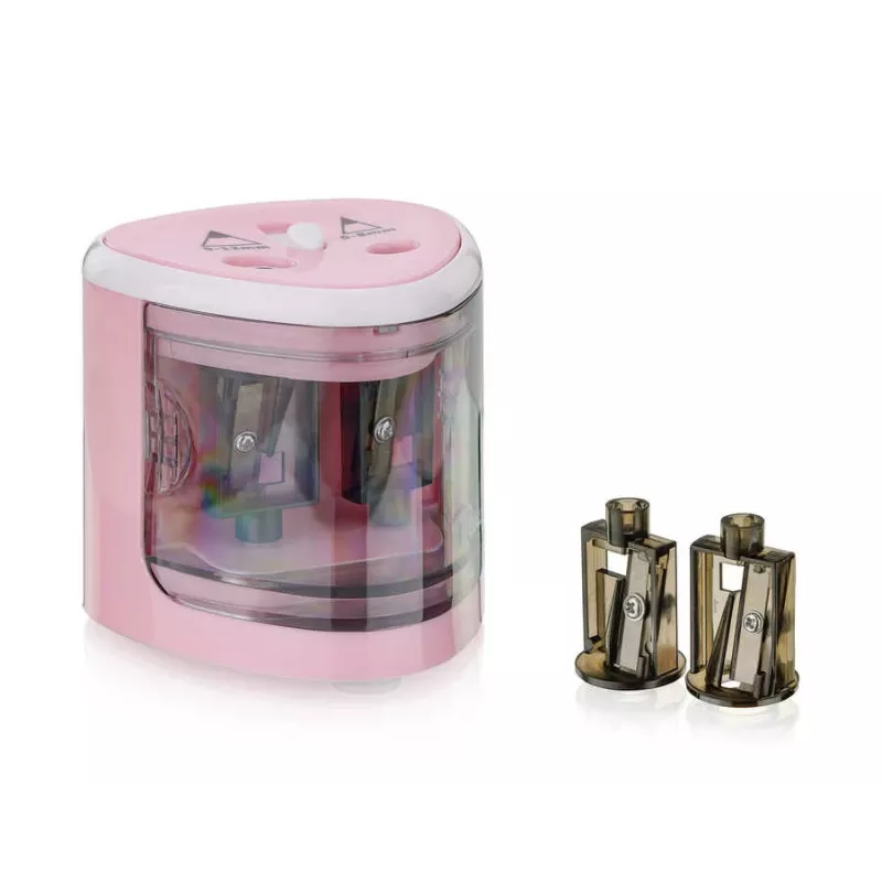 Peach PO102 Elektrischer Anspitzer Rose, Weiß