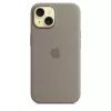 Silikonhülle Apple iPhone 15 MagSafe Clay Cover Braun