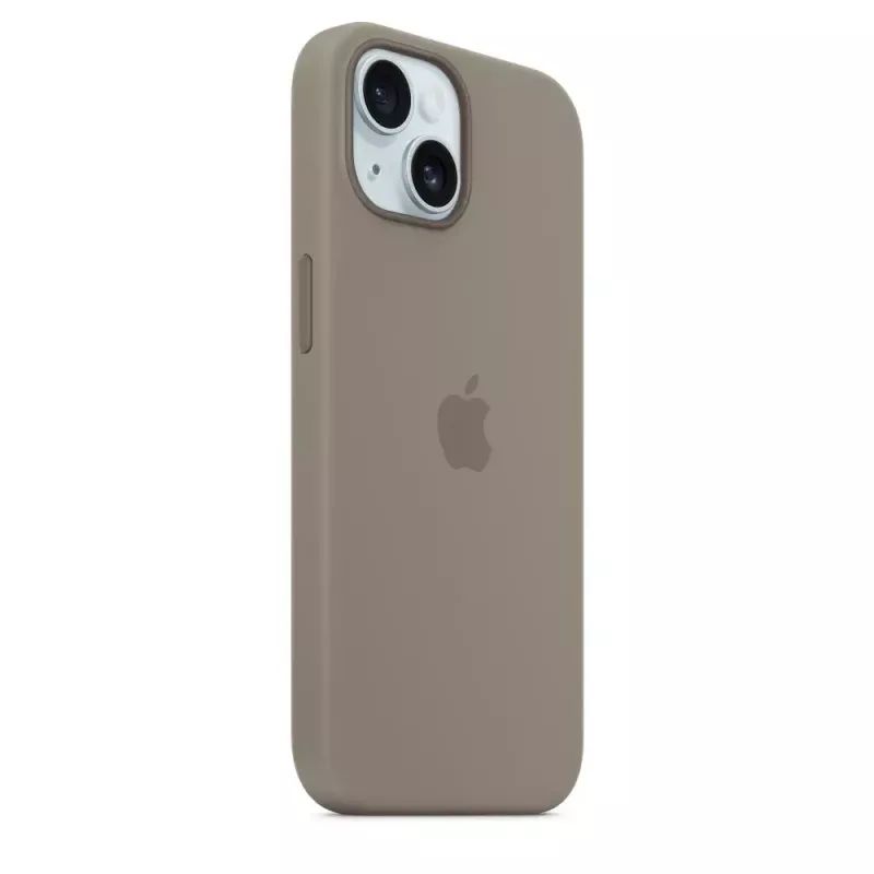 Silikonhülle Apple iPhone 15 MagSafe Clay Cover Braun