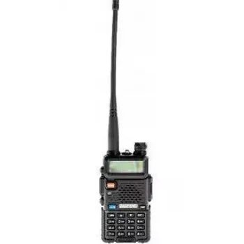 Handfunkgerät Baofeng UV-5R HTQ USB-C Dualband 5 W, 1800 mAh, FM 64–108 MHz, Schwarz