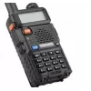 Handfunkgerät Baofeng UV-5R HTQ USB-C Dualband 5 W, 1800 mAh, FM 64–108 MHz, Schwarz
