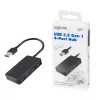 LogiLink USB 3.2 Gen1 4-Port-Hub schwarz 5000 Mbit/s ABS