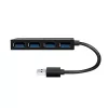 LogiLink USB 3.2 Gen1 4-Port-Hub schwarz 5000 Mbit/s ABS