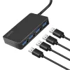 LogiLink USB 3.2 Gen1 4-Port-Hub schwarz 5000 Mbit/s ABS