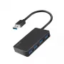 LogiLink USB 3.2 Gen1 4-Port-Hub schwarz 5000 Mbit/s ABS