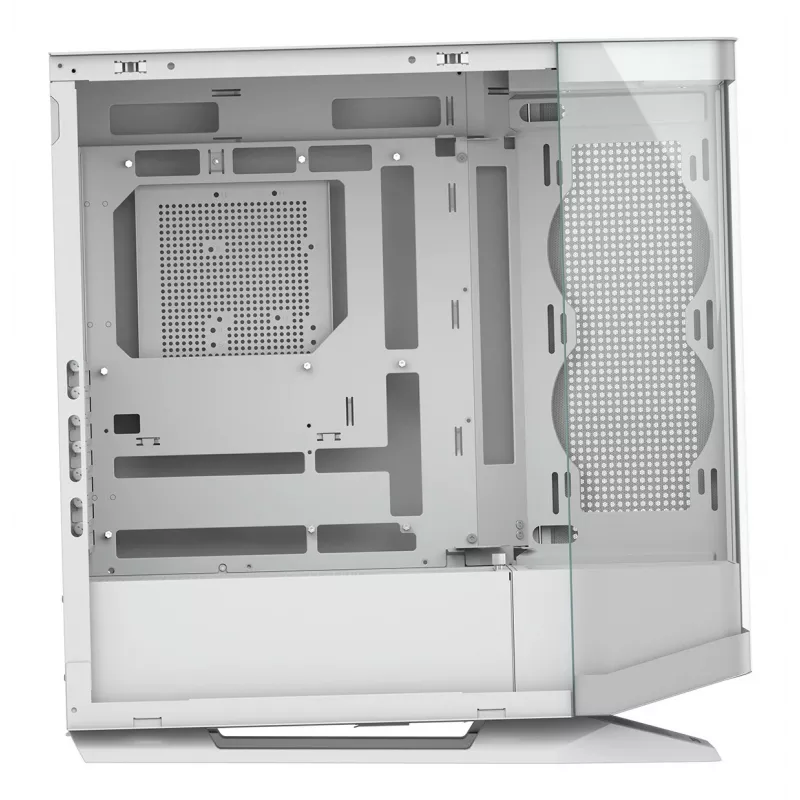 PC Midi-Tower-Gehäuse Cougar FV270 — Weiß, unterstützt ATX/ EATX/ Micro-ITX, 2×3,5 Zoll + 2×2,5 Zoll, 120/140 mm Lüfter