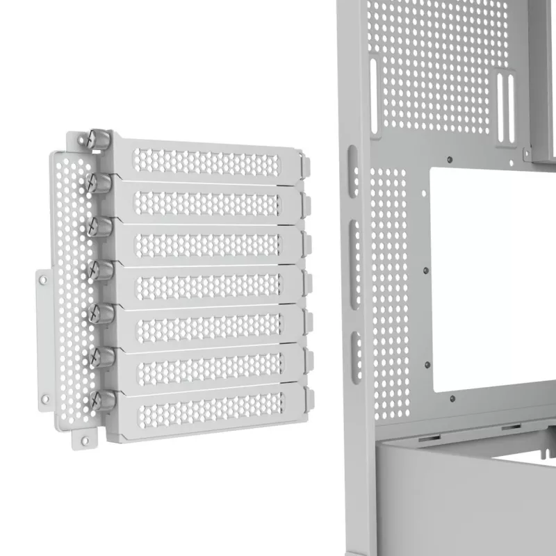 PC Midi-Tower-Gehäuse Cougar FV270 — Weiß, unterstützt ATX/ EATX/ Micro-ITX, 2×3,5 Zoll + 2×2,5 Zoll, 120/140 mm Lüfter