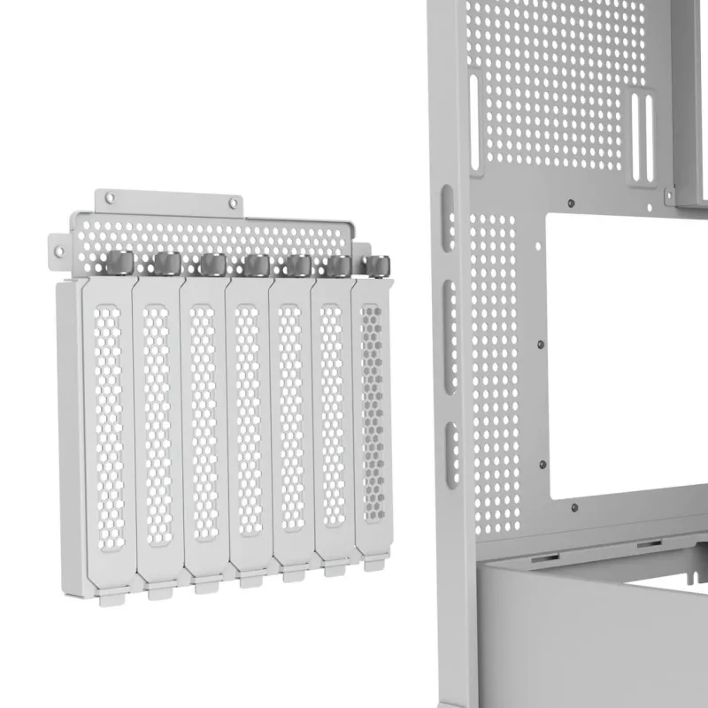 PC Midi-Tower-Gehäuse Cougar FV270 — Weiß, unterstützt ATX/ EATX/ Micro-ITX, 2×3,5 Zoll + 2×2,5 Zoll, 120/140 mm Lüfter