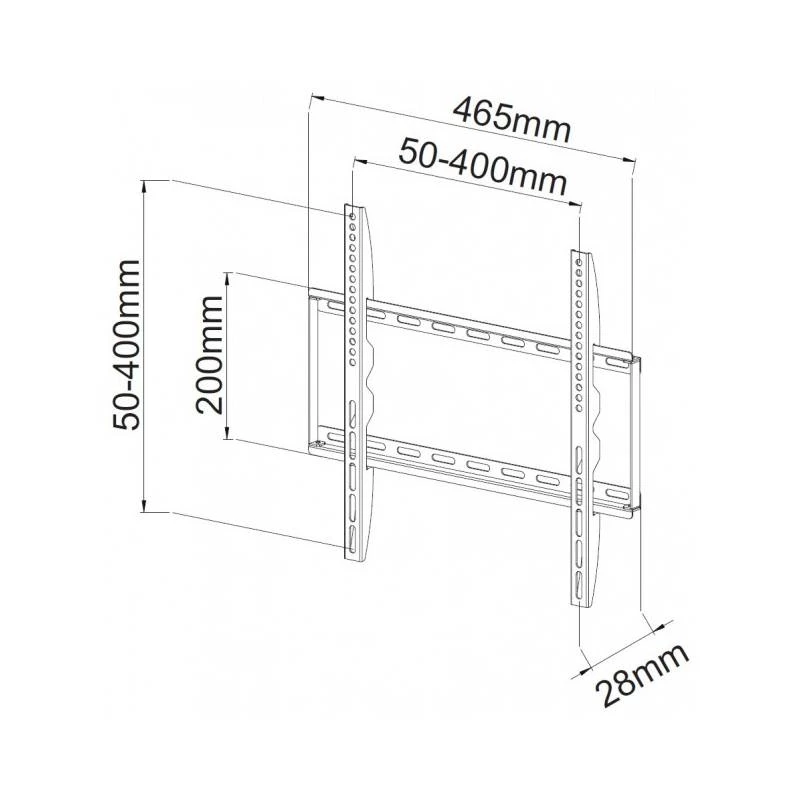 Techly ICA-PLB-162MW TV-Wandhalterung 139,7 cm (55 Zoll) Weiß