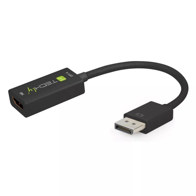 Techly IADAP DP-HDMIF8K Videokabel-Adapter 0,2 m DisplayPort HDMI Typ A (Standard) Schwarz
