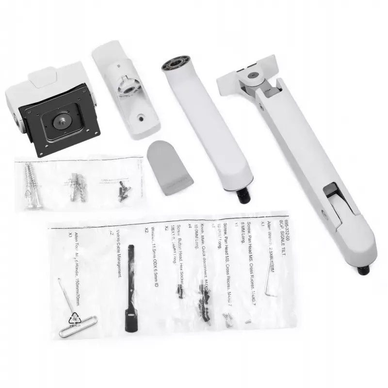 Ergotron HX Series HX ARM MIT SEHR SCHWERLAST-SCHWENKGELENK WAND WEISS FÜR 1000R 57 Zoll MONITORE