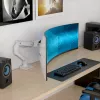 Ergotron HX Series HX ARM MIT SEHR SCHWERLAST-SCHWENKGELENK WAND WEISS FÜR 1000R 57 Zoll MONITORE
