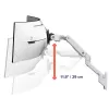 Ergotron HX Series HX ARM MIT SEHR SCHWERLAST-SCHWENKGELENK WAND WEISS FÜR 1000R 57 Zoll MONITORE
