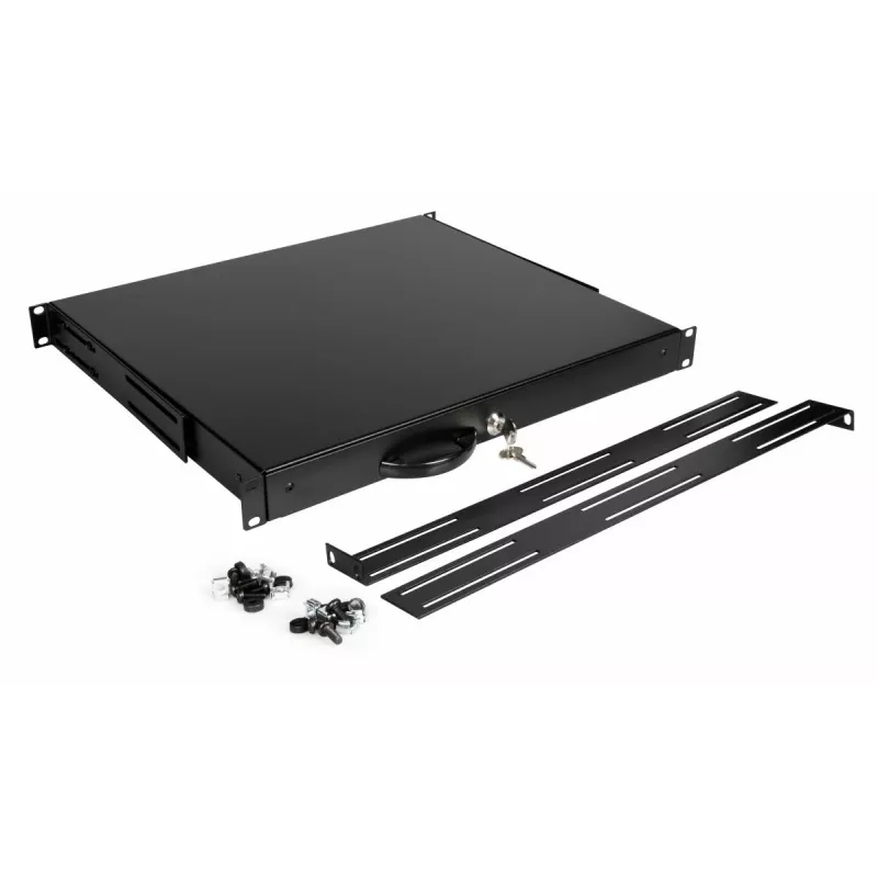 Schublade Equip EZD-1-B abschließbare Schublade 19' 1U Schwarz