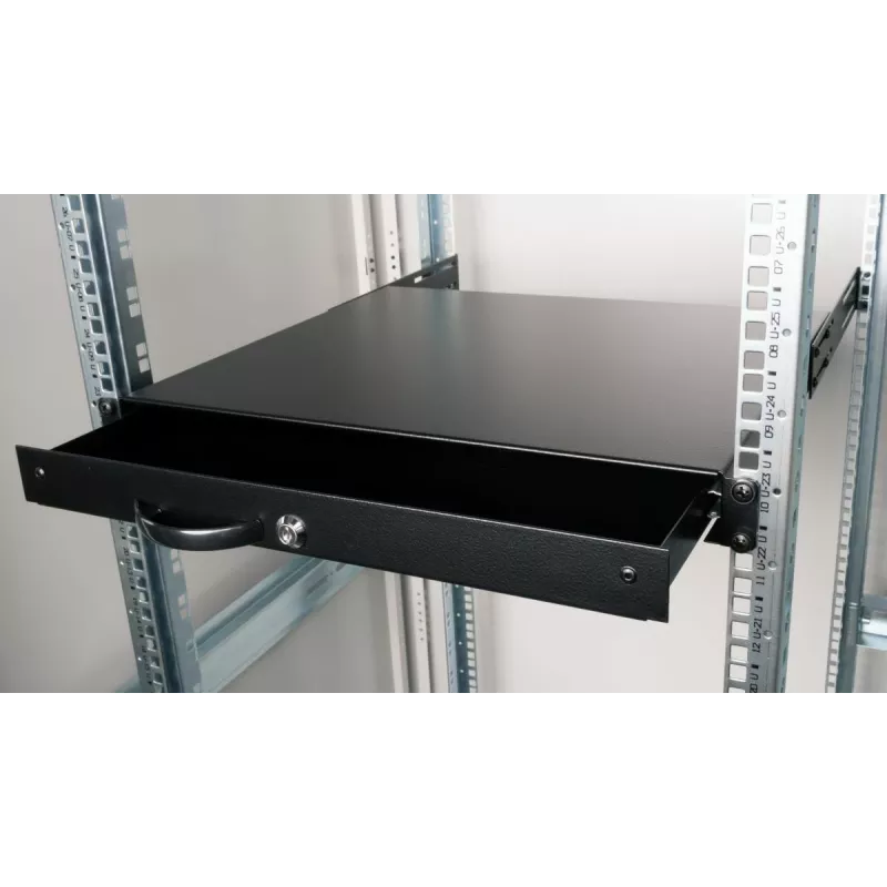 Schublade Equip EZD-1-B abschließbare Schublade 19' 1U Schwarz