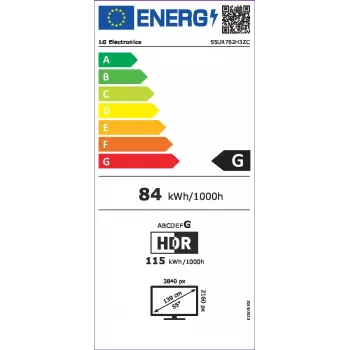 LG 55UR762H3ZC Hospitality TV 139,7 cm (55 Zoll) 4K Ultra HD 400 cd/m² Smart TV Schwarz 10 W