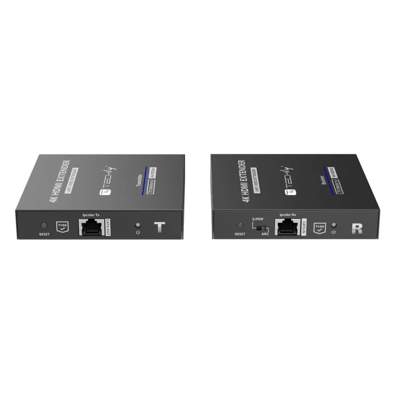 Techly IDATA-EXT-676 AV-Sender & -Empfänger Schwarz