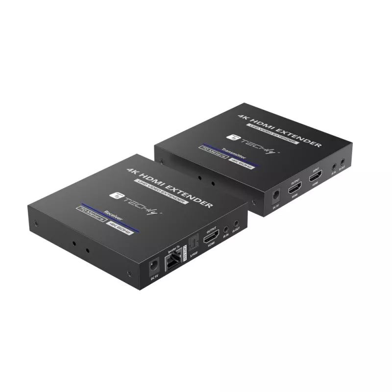 Techly IDATA-EXT-676 AV-Sender & -Empfänger Schwarz