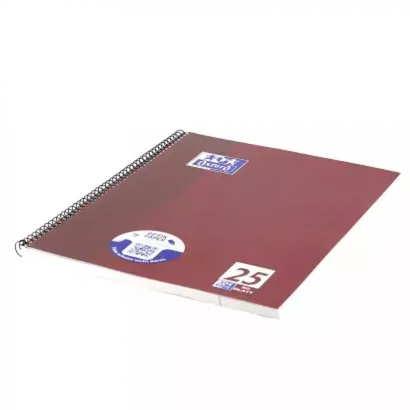 Schreibheft Oxford 100050355 A4 80 Blatt Bordeaux