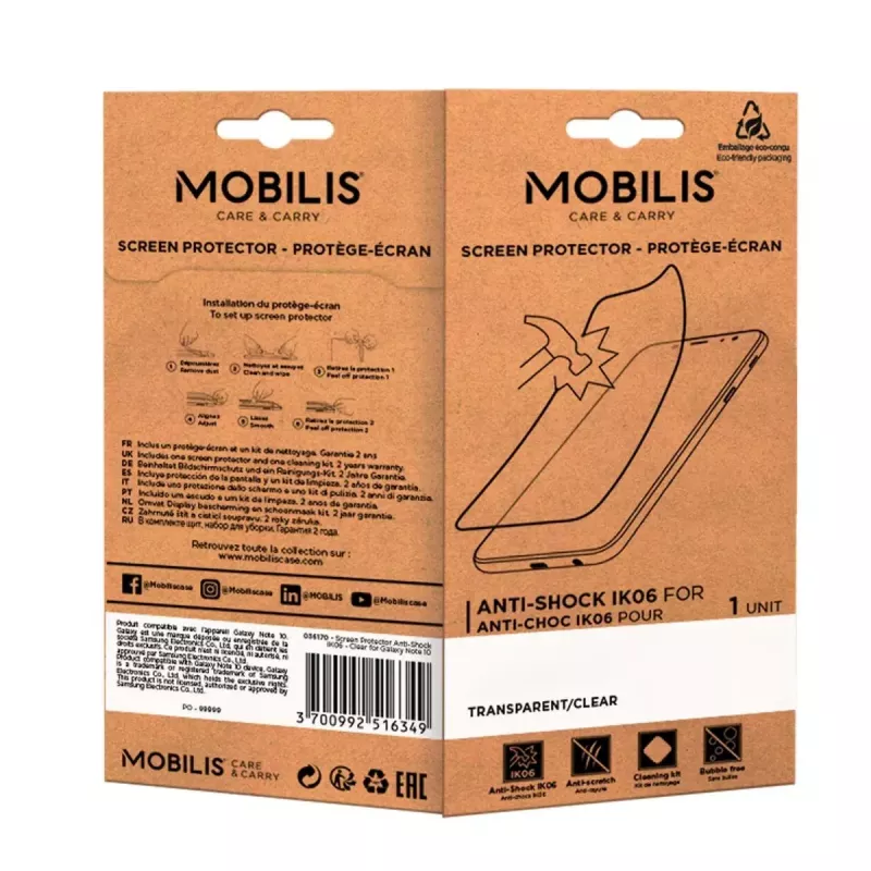 Bildschirmschutzfolie Zebra TC21/26 Mobilis 036207