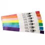 Zebra Z-Band Splash Orange Selbstklebendes Druckeretikett