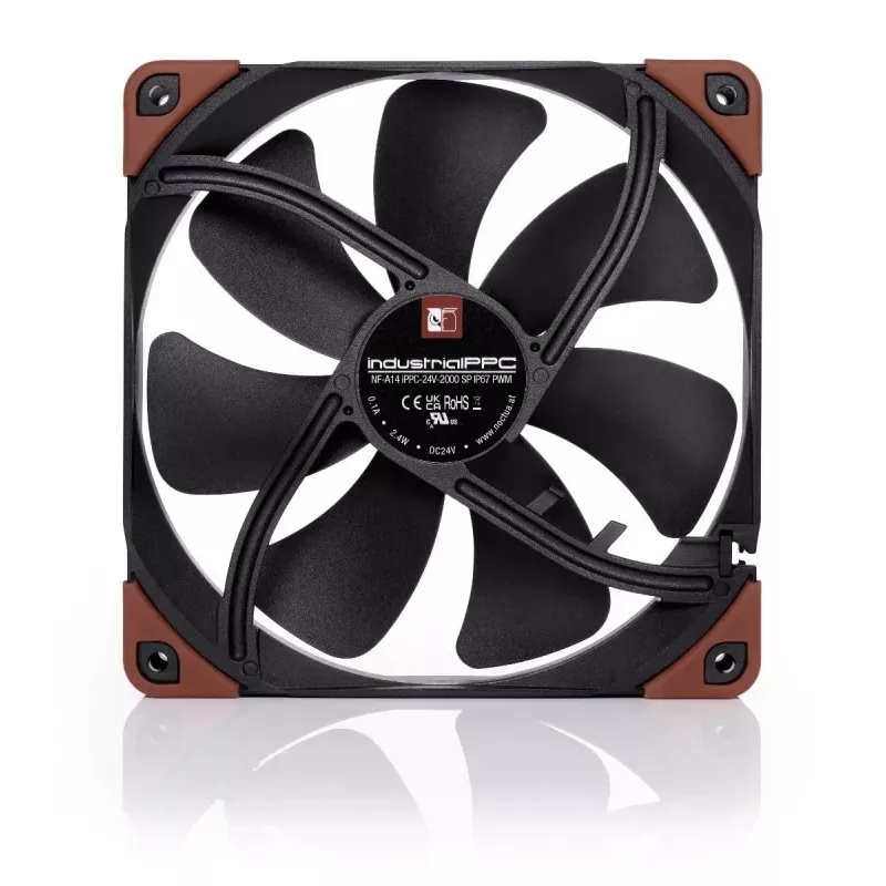 Lüfter Noctua NF-A14 14 cm 500-2000 U/min Schwarz Braun