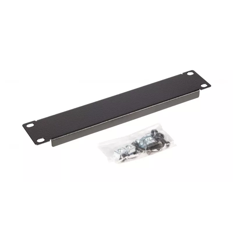 Blindabdeckung EQUIP EZBP-10-B — Metall, schwarz, 1U, 123 g