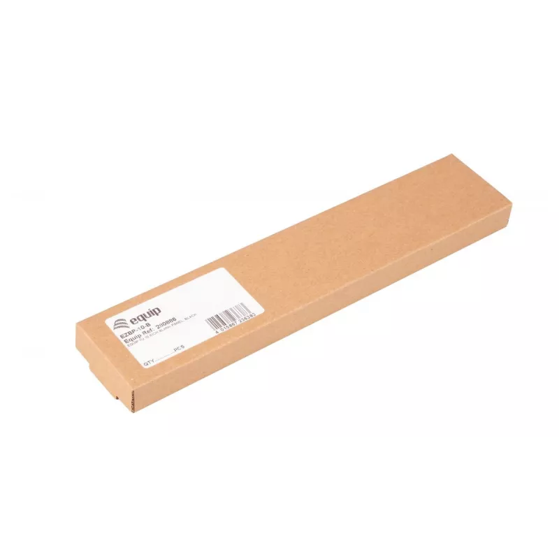 Blindabdeckung EQUIP EZBP-10-B — Metall, schwarz, 1U, 123 g