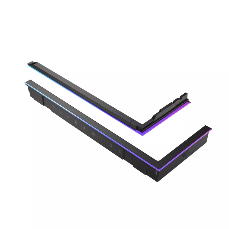 RGB-Lichtverstärkungskit ASUS TUF GAMING GT502 Horizon — ARGB 3-polig, 5 V, 1,44 A, Magnetbefestigung, Midi-Tower kompatibel, Schwarz